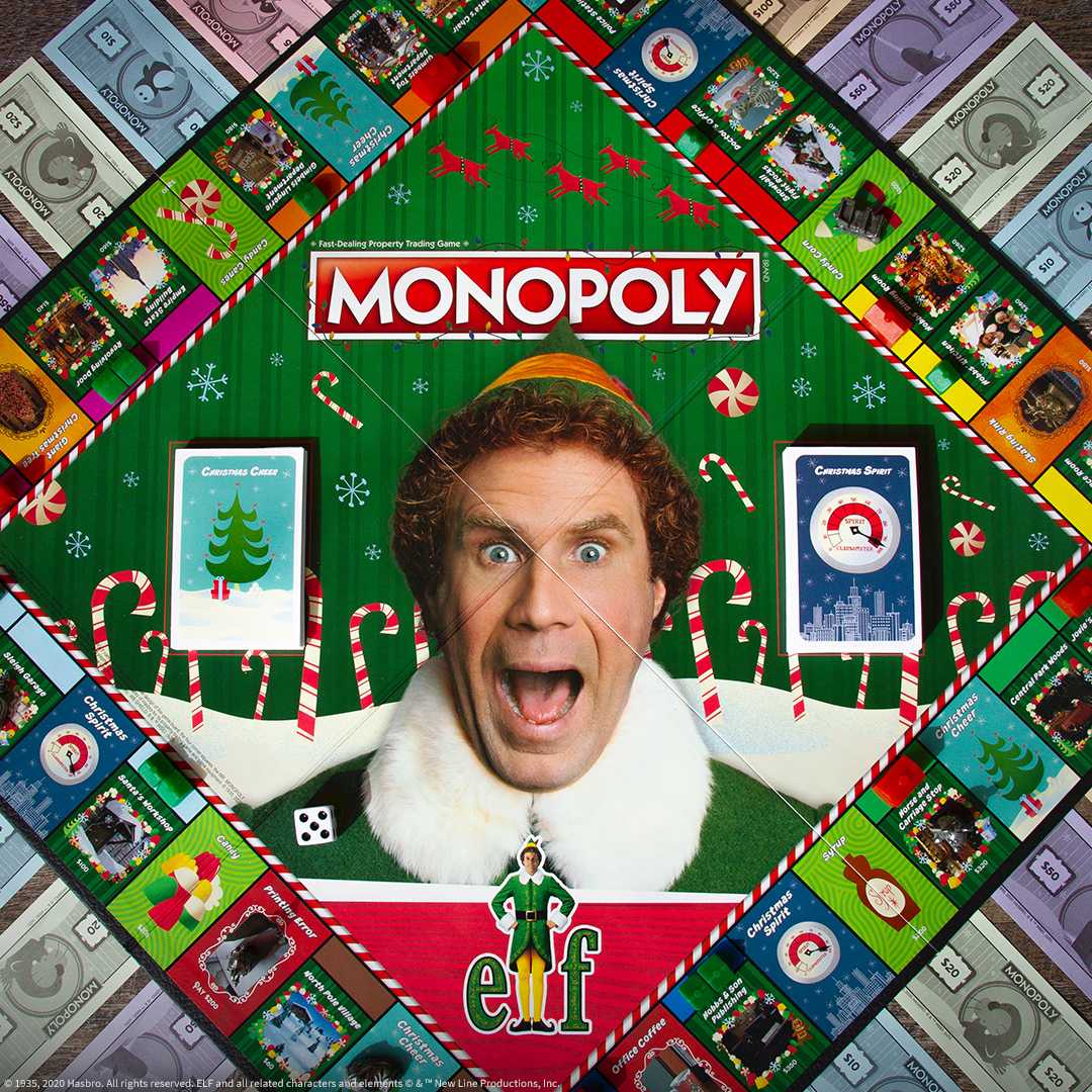 USAopoly-Elf Monopoly Game-MN010-595-Legacy Toys