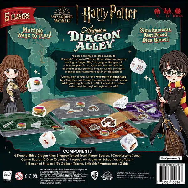USAopoly-Harry Potter: Mischief In Diagon Alley-PA010-400-Legacy Toys