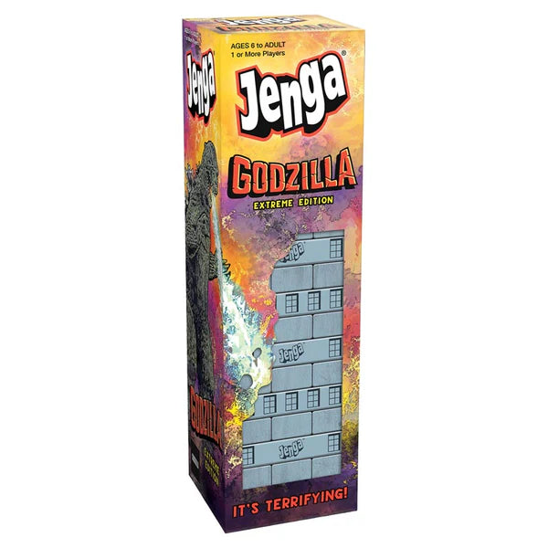 USAopoly-JENGA: Godzilla Extreme Edition-JA133-710-Legacy Toys