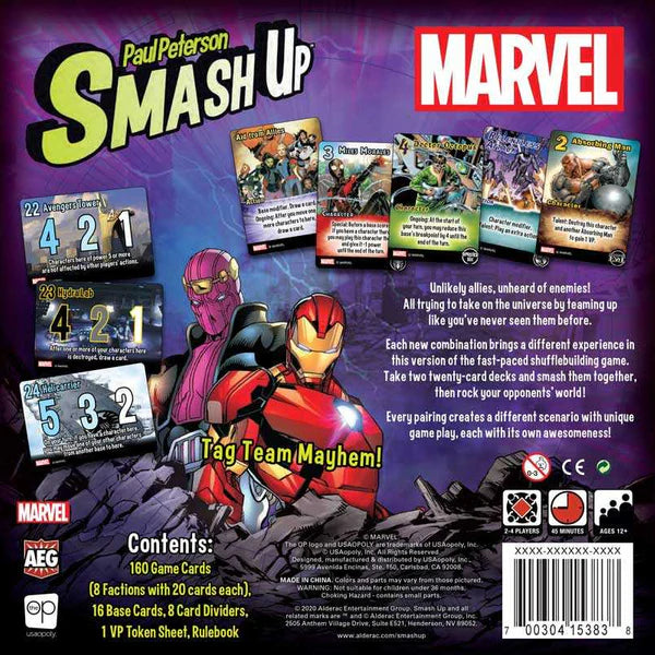 USAopoly-Smash Up: Marvel-SM011-000-Legacy Toys