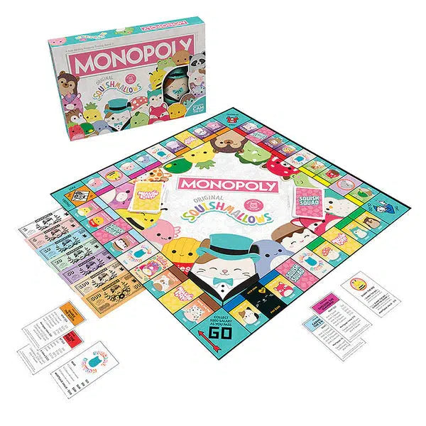 USAopoly-Squishmallows Monopoly Game-MN156-800-Legacy Toys