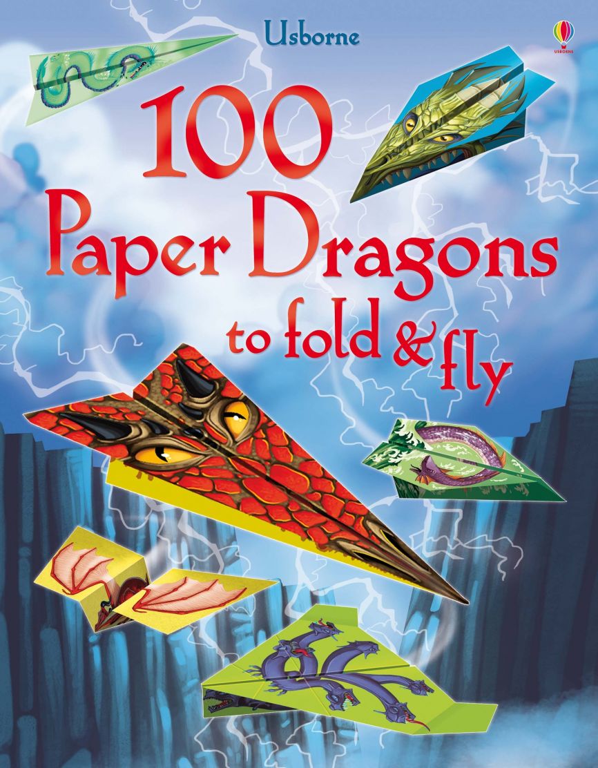 Usborne Books-100 Paper Dragons to Fold & Fly-535933-Legacy Toys