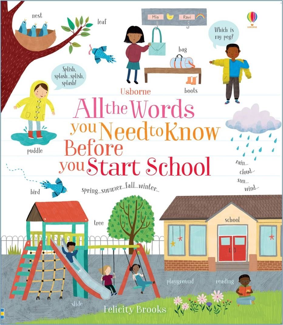 Usborne Books-All the Words You Need to Know Before You Start School-546564-Legacy Toys