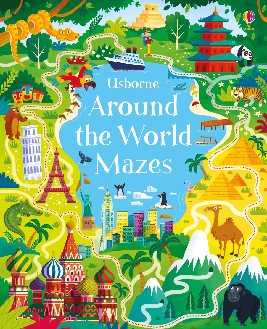 Usborne Books-Around the World Mazes-542153-Legacy Toys