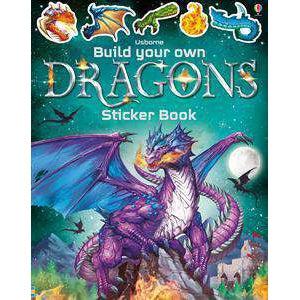 Usborne Books-Build Your Own Dragons Sticker Book-546779-Legacy Toys