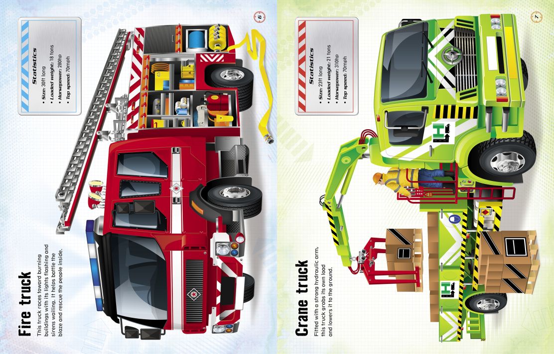 Usborne Books-Build Your Own Trucks Sticker Book-070054-Legacy Toys