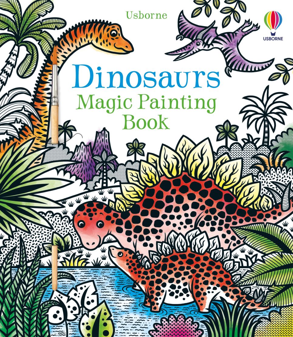 Usborne Books-Dinosaurs Magic Painting Book-317487-Legacy Toys