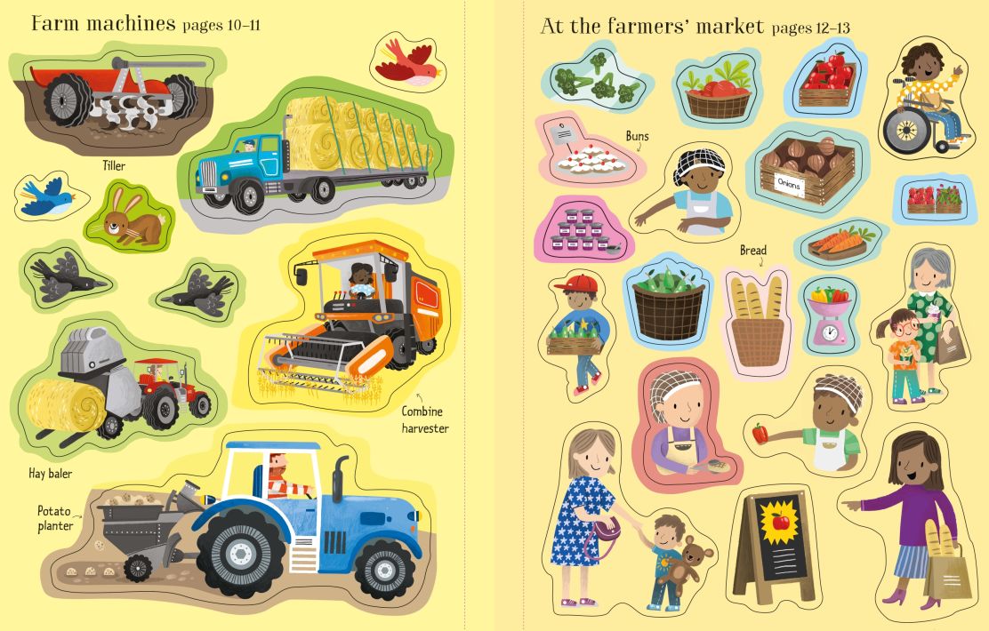 Usborne Books-First Sticker Book Farm-075271-Legacy Toys