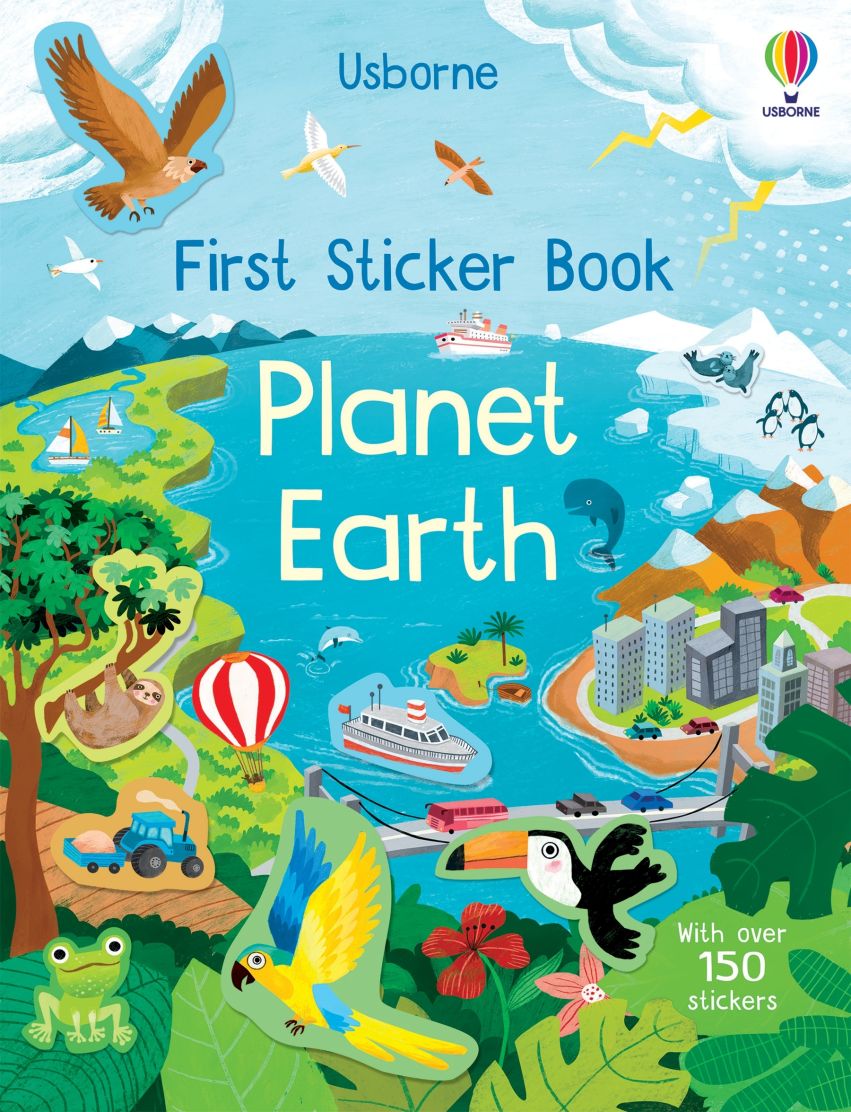 Usborne Books-First Sticker Book Planet Earth-5071327-Legacy Toys
