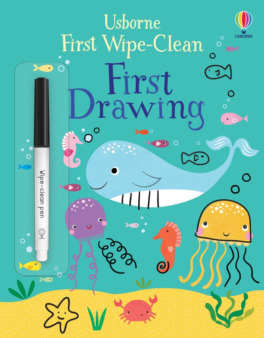 Usborne Books-First Wipe-Clean First Drawing-554149-Legacy Toys