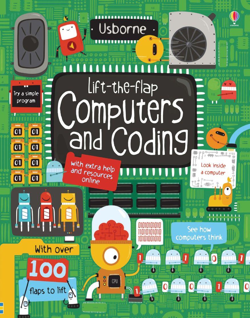 Usborne Books-Lift the Flap Computers and Coding-070665-Legacy Toys