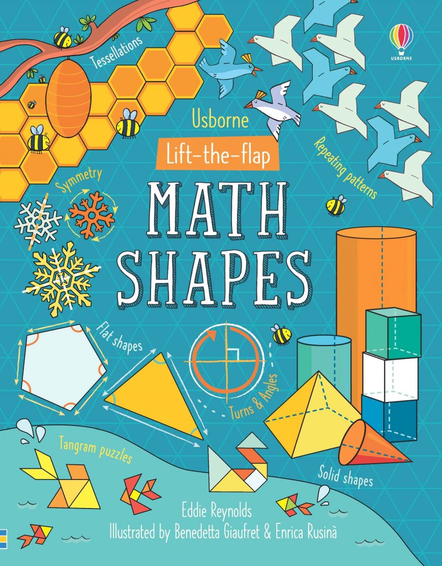 Usborne Books-Lift the Flap Math Shapes-548810-Legacy Toys