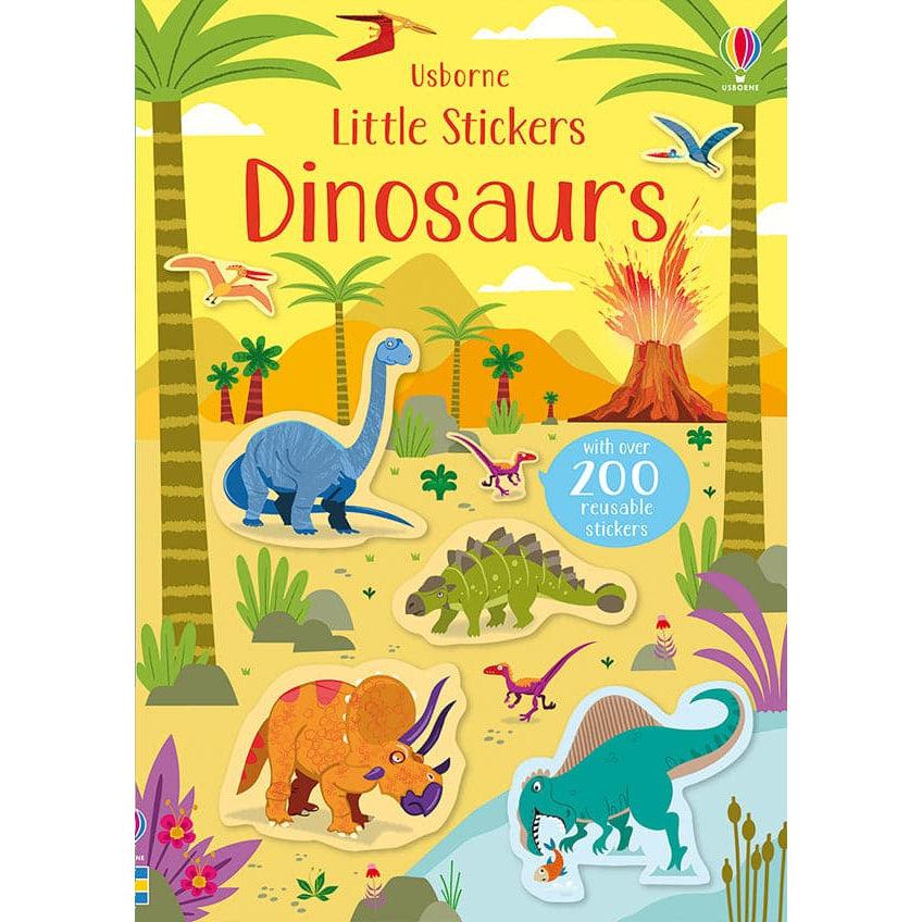Usborne Books-Little Stickers Dinosaurs-546663-Legacy Toys
