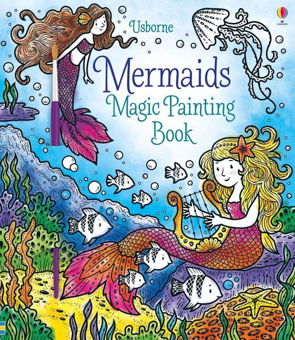 Usborne Books-Mermaids Magic Painting Book-070719-Legacy Toys