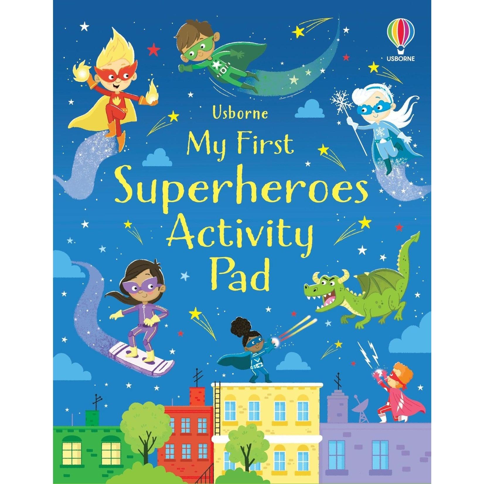 Usborne Books-My First Superheroes Activity Pad-552039-Legacy Toys