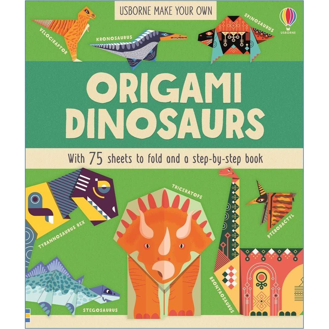 Usborne Books-Origami Dinosaurs-547059-Legacy Toys