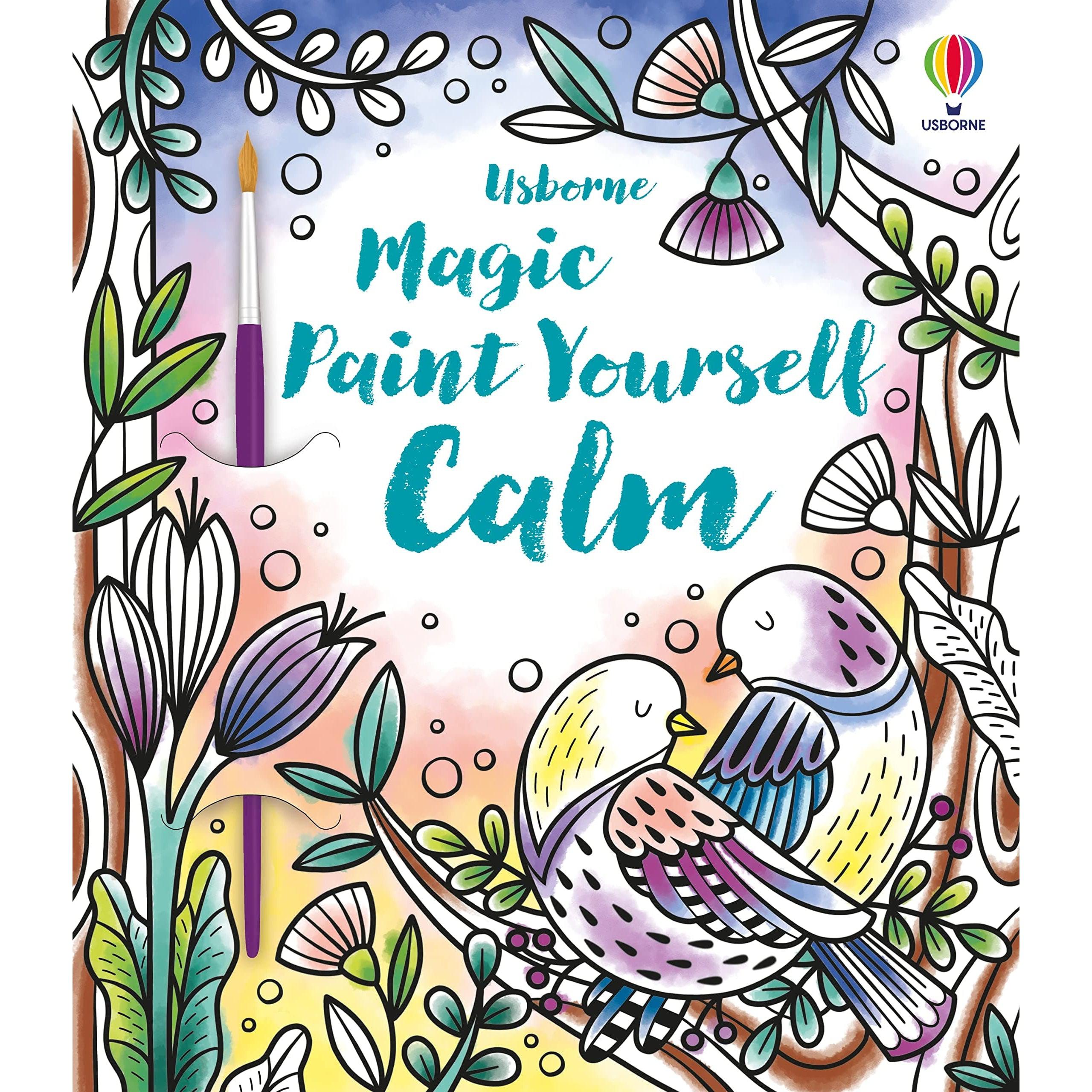 Usborne Books-Paint Yourself Calm Magic Painting Book-553531-Legacy Toys