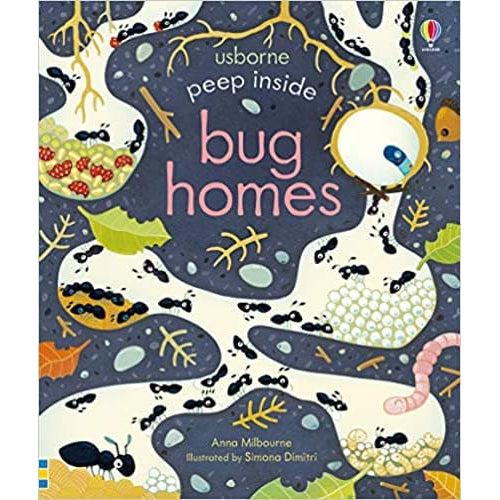 Usborne Books-Peek Inside Board Book Bug Homes-548544-Legacy Toys