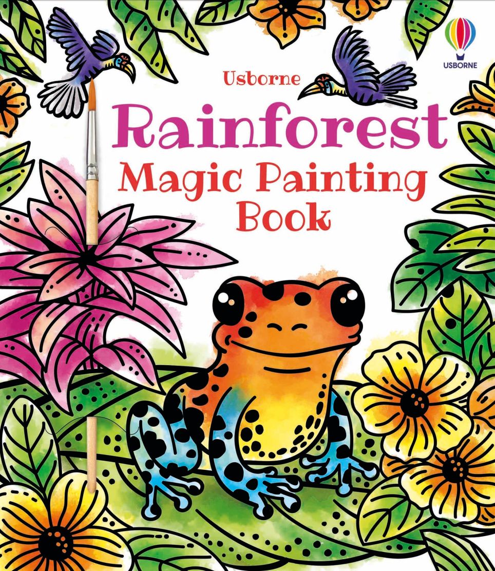 Usborne Books-Rainforest Magic Painting Book-556716-Legacy Toys