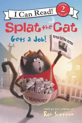 Usborne Books-Splat the Cat Gets a Job!-0062697056-Legacy Toys