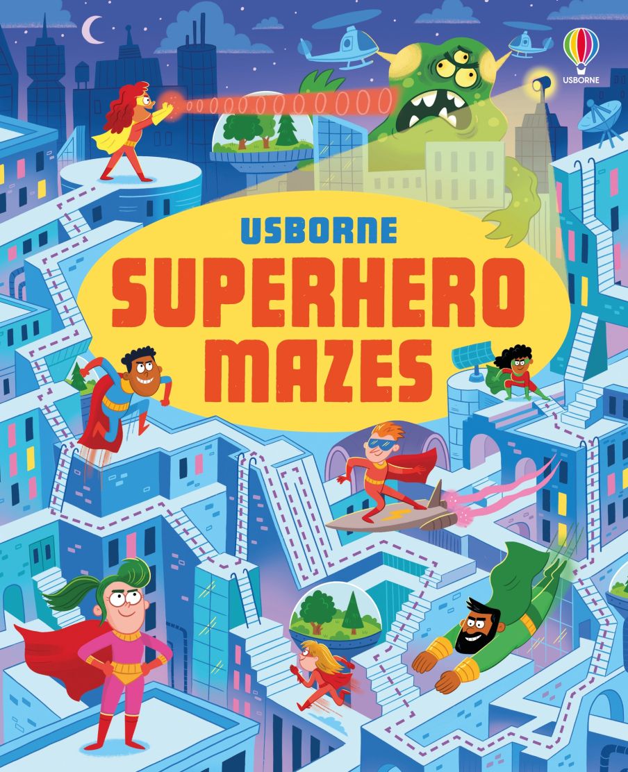 Usborne Books-Superhero Mazes-556662-Legacy Toys