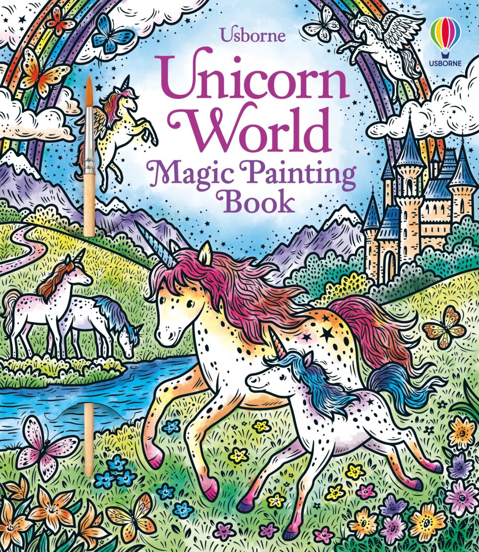 Usborne Books-Unicorn World Magic Painting Book-9781805070825-Legacy Toys