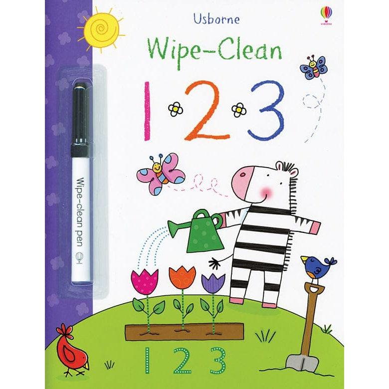 Usborne Books-Wipe-Clean 123-530754-Legacy Toys