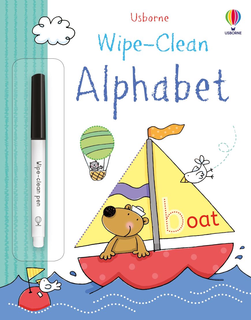 Usborne Books-Wipe-Clean Alphabet-5070184-Legacy Toys