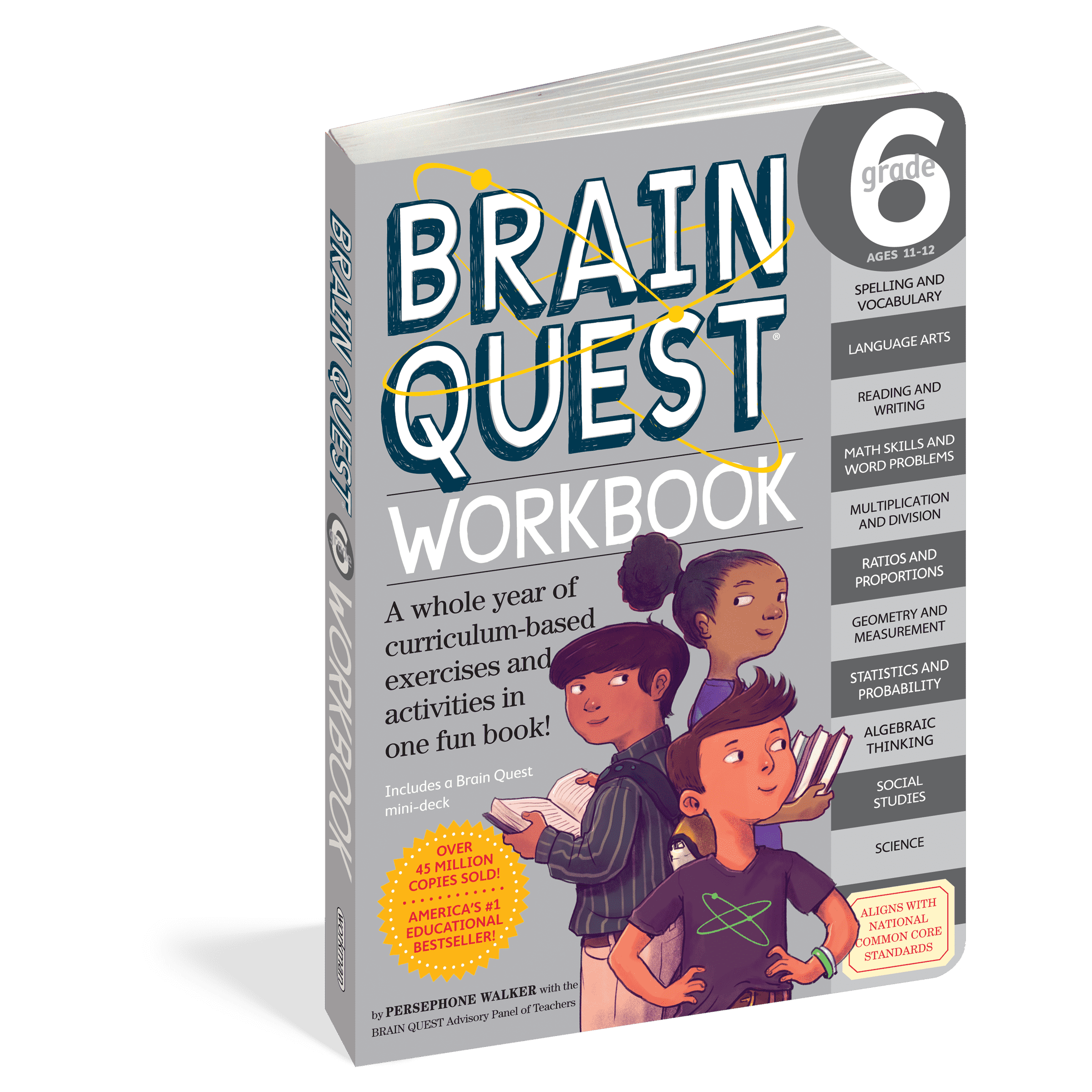 Workman Publishing-Brain Quest Workbook: Grade 6-18243-Legacy Toys