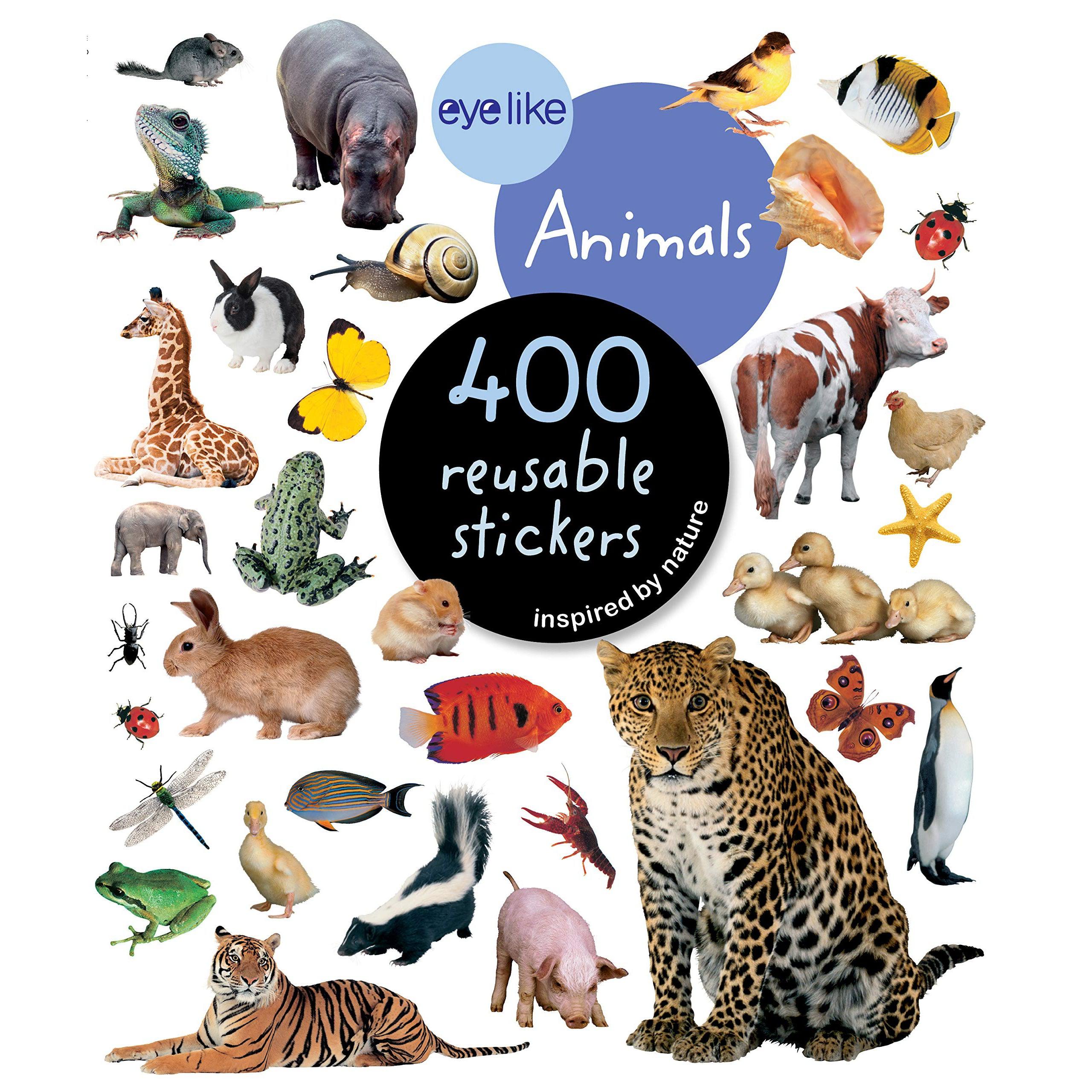 Workman Publishing-Eyelike Sticker Book - Animals-16933-Legacy Toys