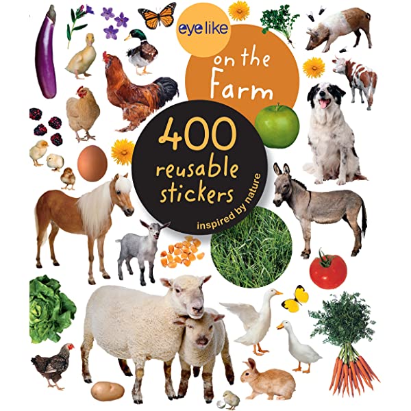Workman Publishing-Eyelike Sticker Book - On The Farm--Legacy Toys