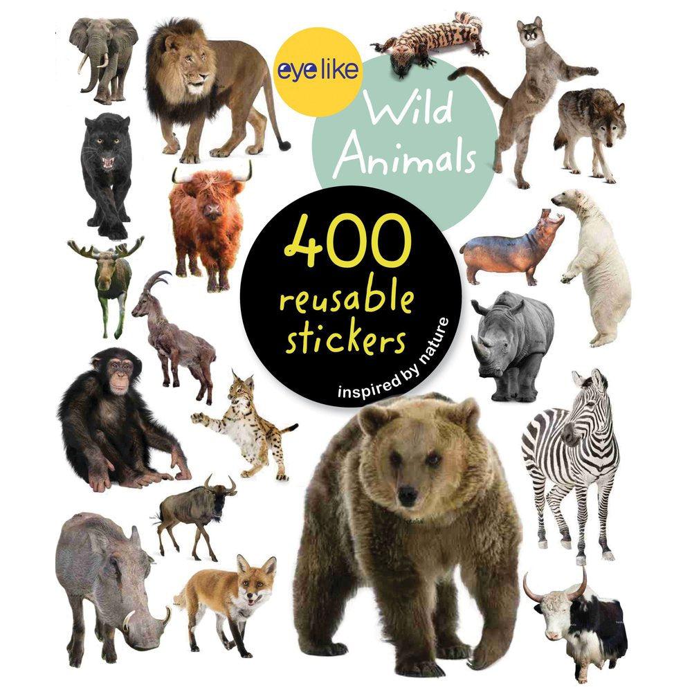 Workman Publishing-Eyelike Sticker Book - Wild Animals--Legacy Toys