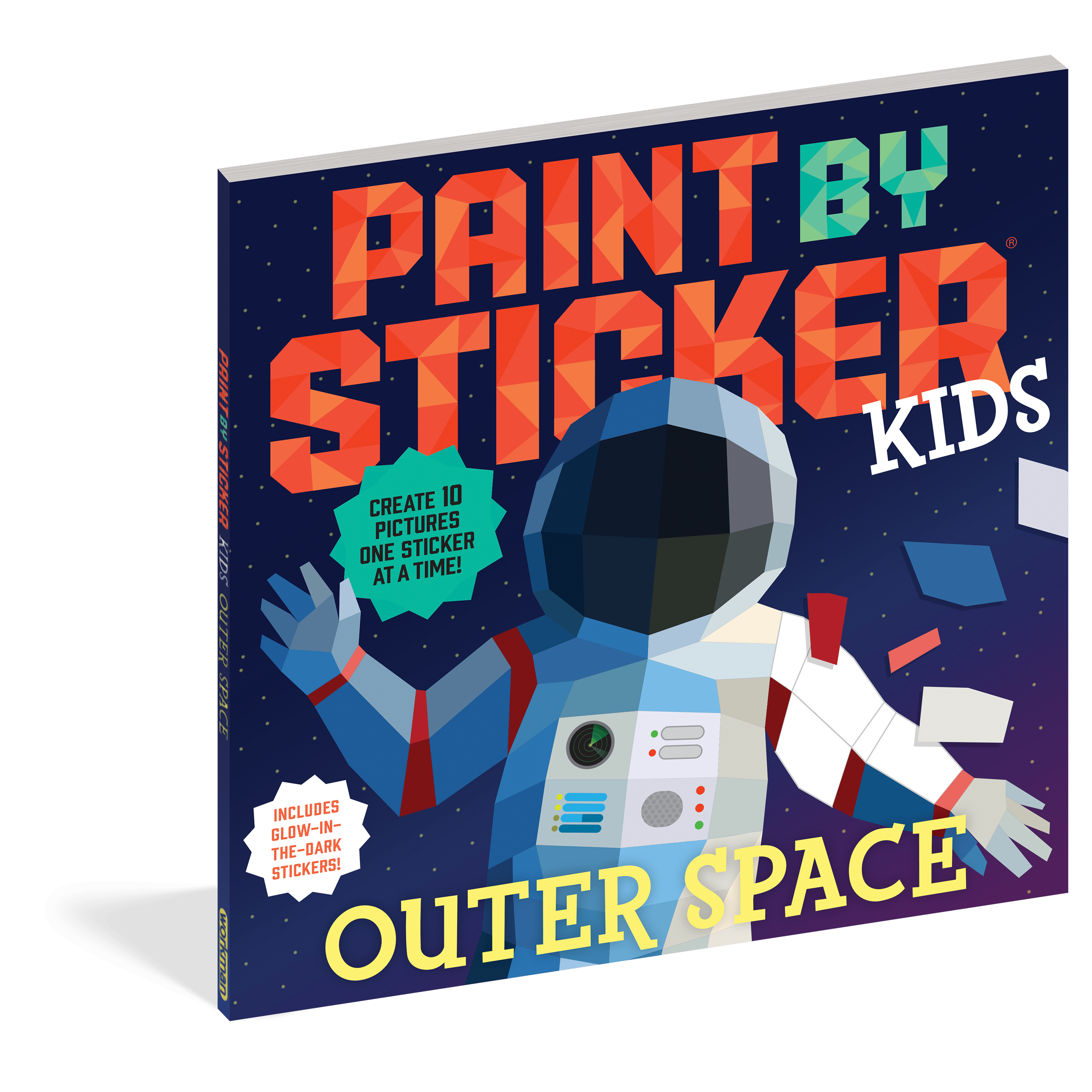 Workman Publishing-Paint By Sticker Kids: Outer Space-101301-Legacy Toys