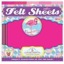 eeBoo-Felt Sheets Assortment-ASFT54-Legacy Toys