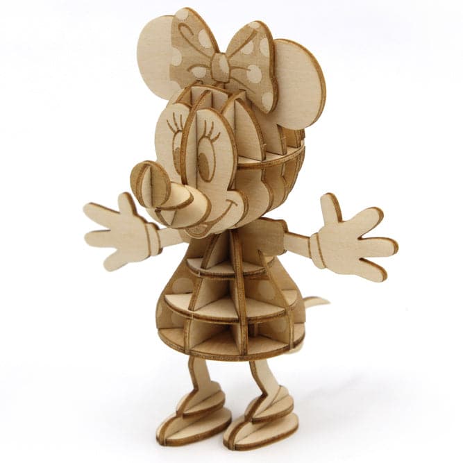 XYZ Toys-IncrediBuilds - Disney - Minnie Mouse 3D Wood Model & Book-854725006874-Legacy Toys
