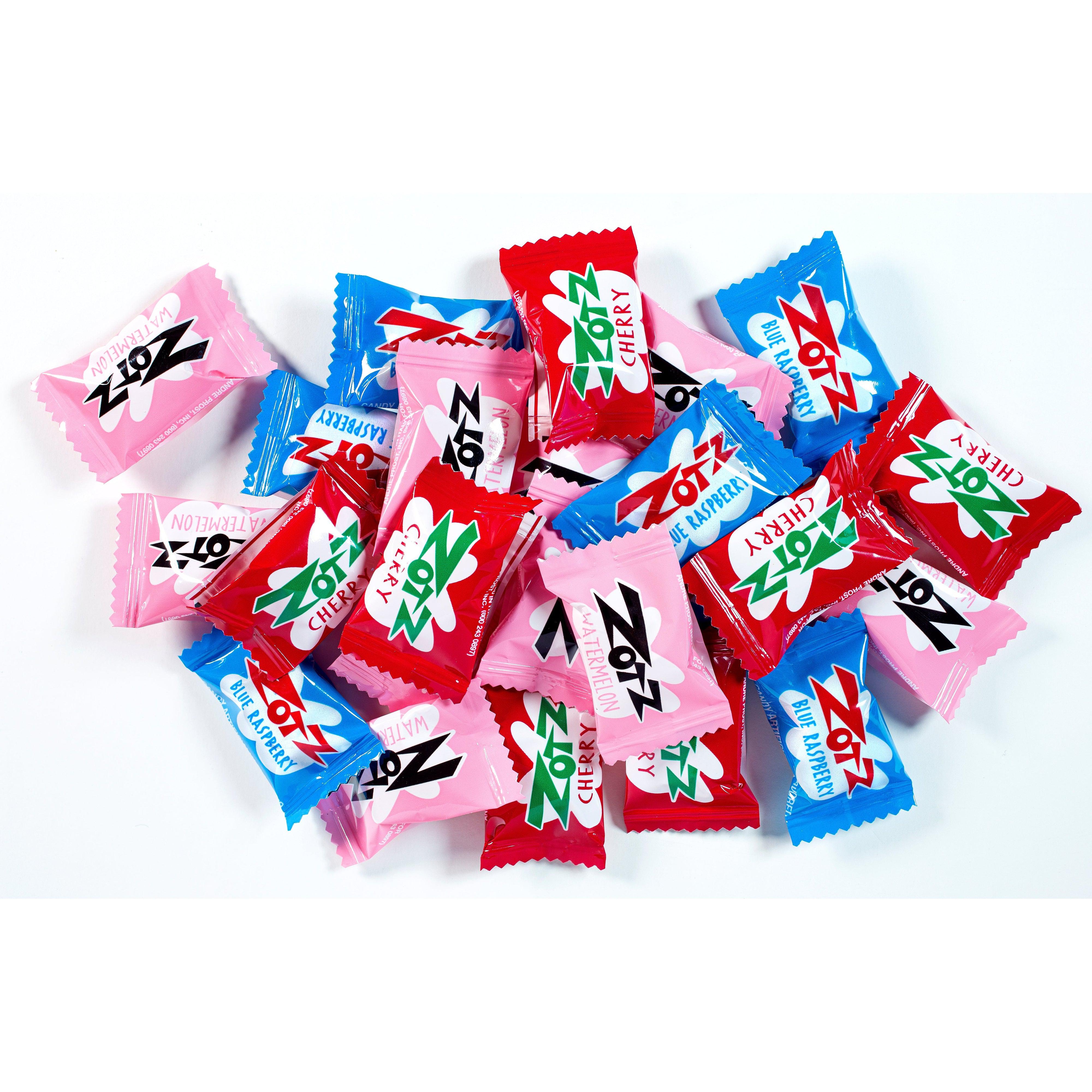 Zotz-Zotz Hard Candies 3 Assorted Flavors - 46 Piece 8.1 oz Bag-0583-Legacy Toys