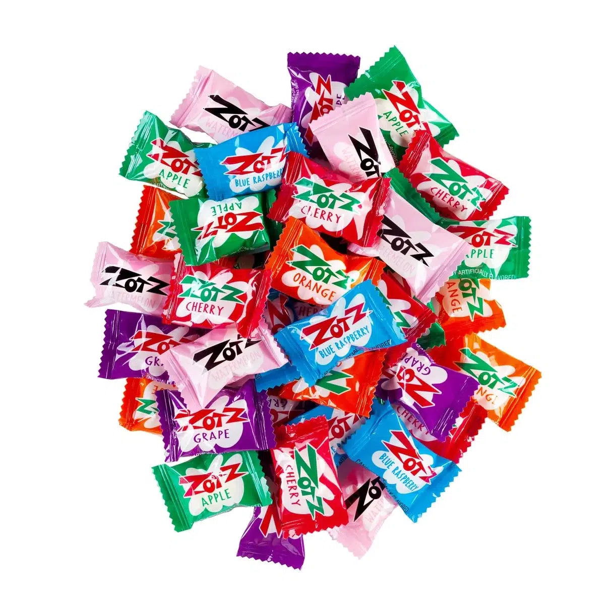 Zotz-Zotz Hard Candies 7 Assorted Flavors - 100 Piece 18 oz. Bag-0571-Legacy Toys