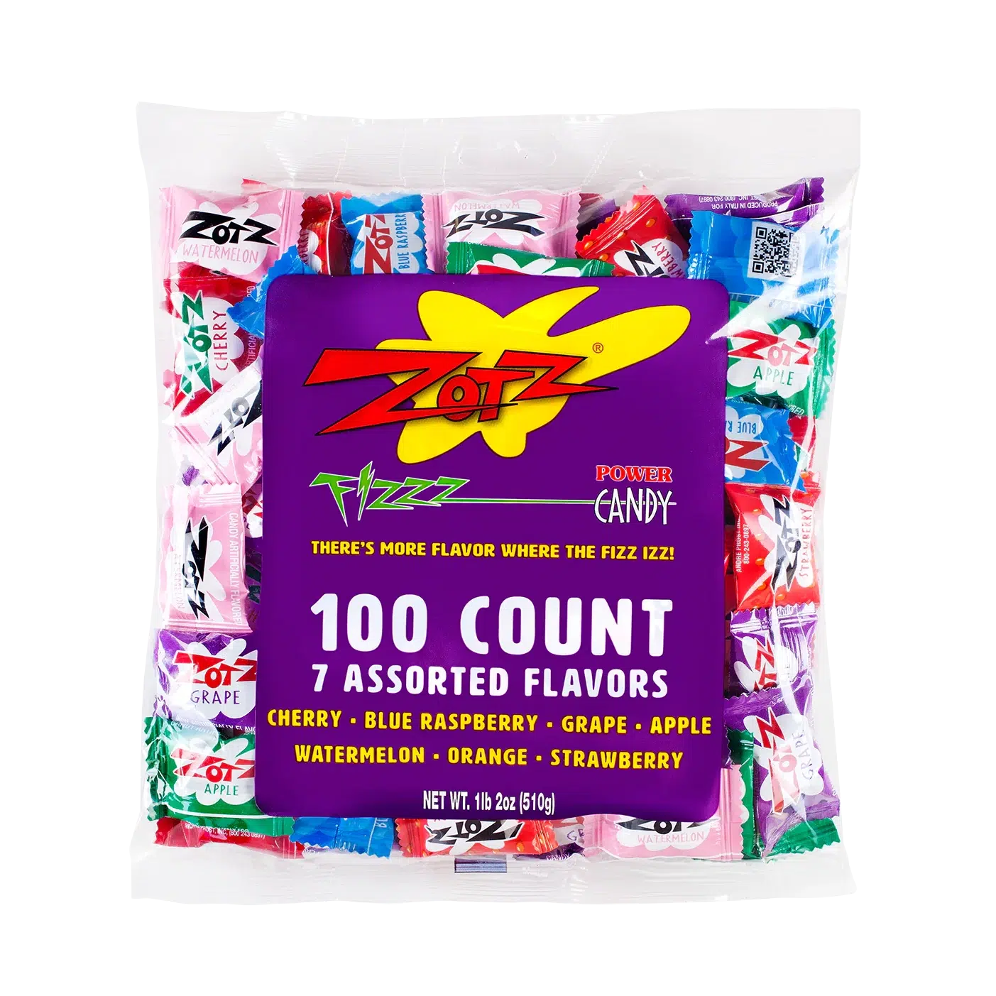 Zotz-Zotz Hard Candies 7 Assorted Flavors - 100 Piece 18 oz. Bag-0571-Legacy Toys