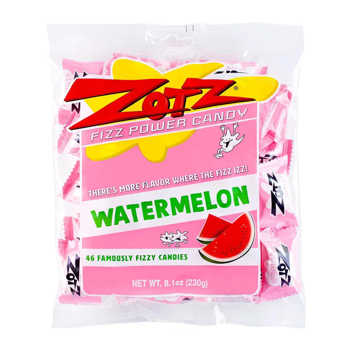 Zotz-Zotz Hard Candies Watermelon - 46 Piece 8.1 oz Bag-0582-Legacy Toys